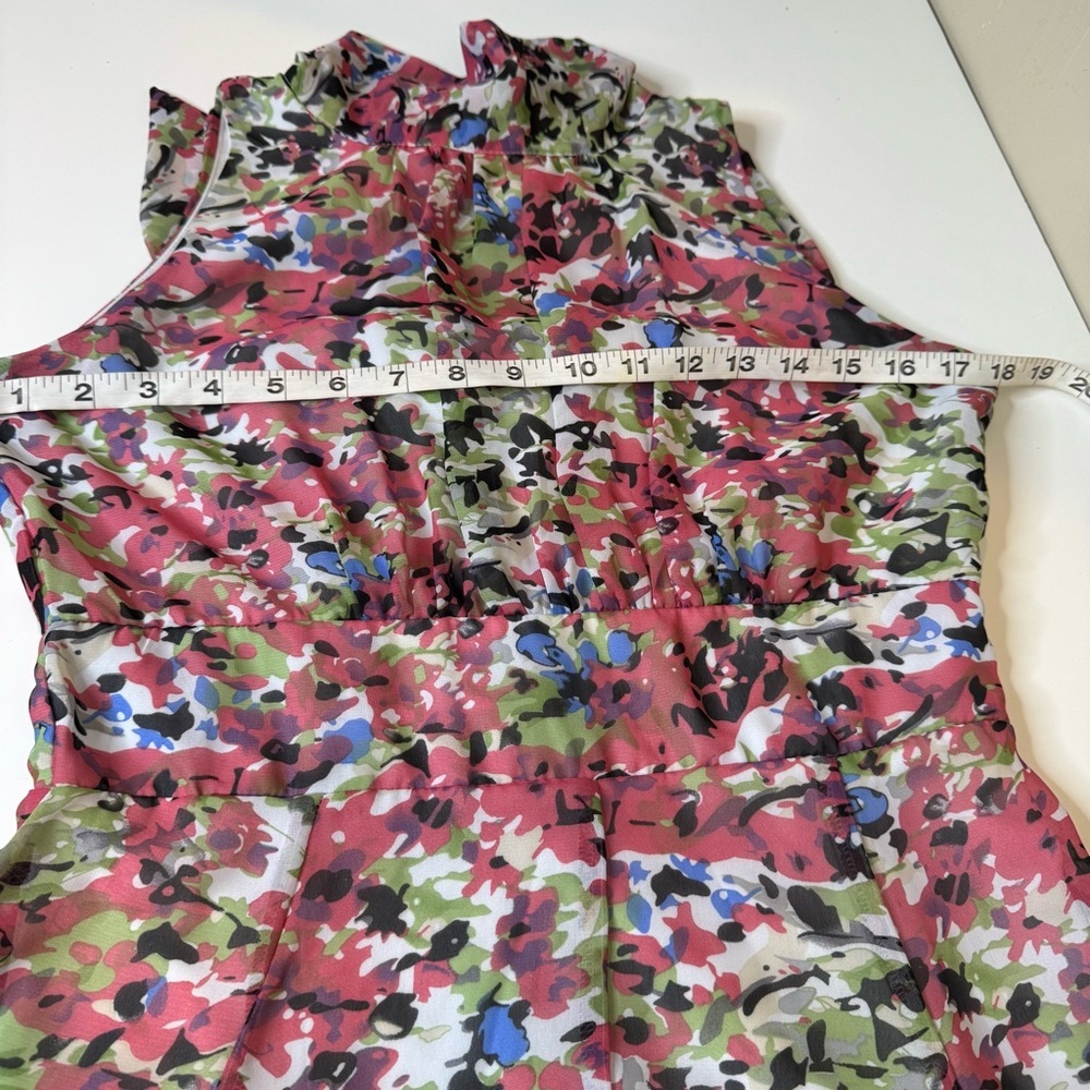 ILE New York Floral Sleeveless Fit & Flare Dress Size 6 Pink Multicolor - Picture 8 of 10